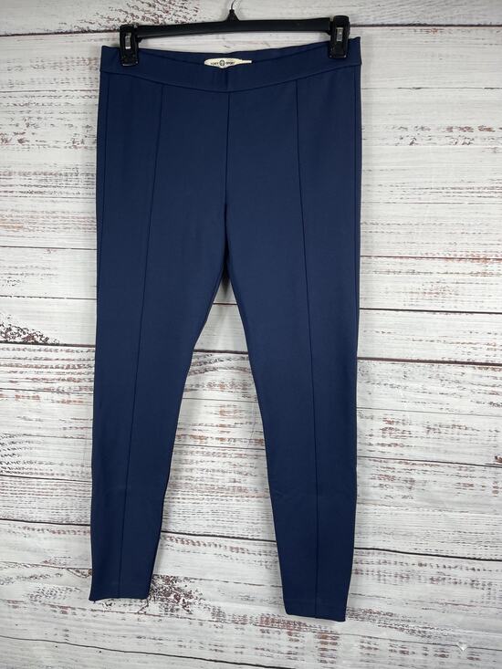 Tory Sport Pants - Tory Sport Pants Women's Large Navy Blue Stretch Side Zip Leggings Athletic Yoga